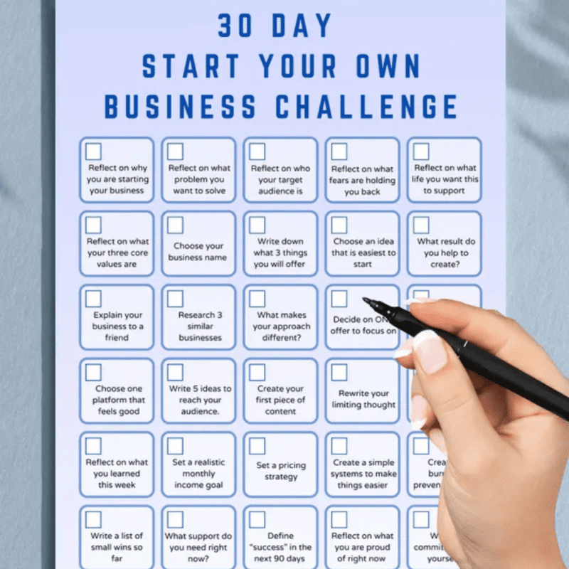 30-Day Entrepreneur Launchpad: Business Challenge & Workbook
